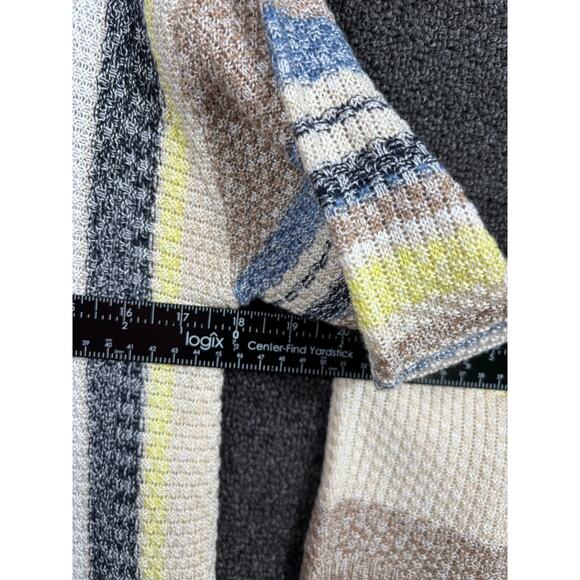 Tribekka 44 Knit Sweater Womens Size XL Multicolor 3/4 Sleeves Pull-over Striped - Picture 7 of 7